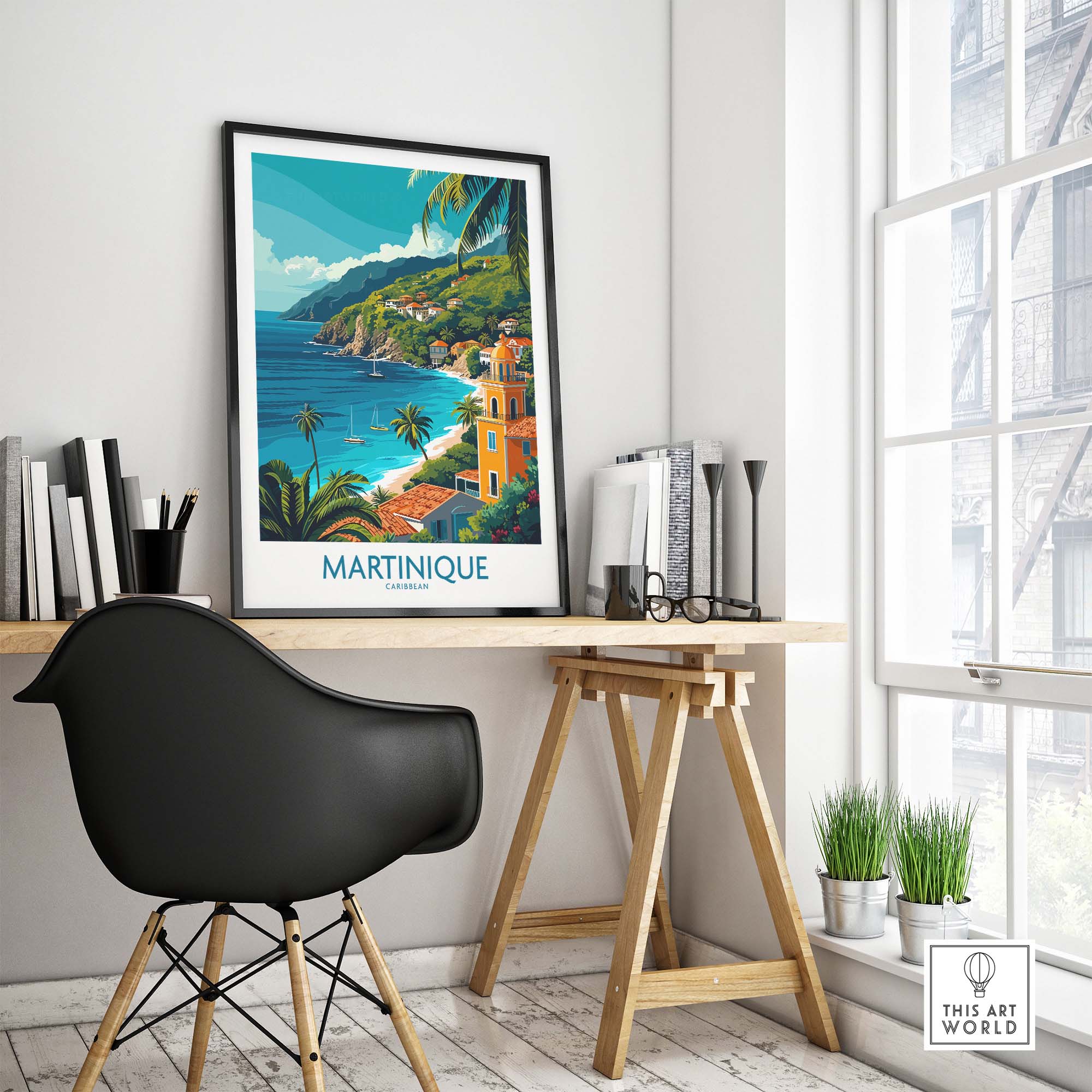 Martinique Poster part of our best collection or travel posters and prints - This Art World