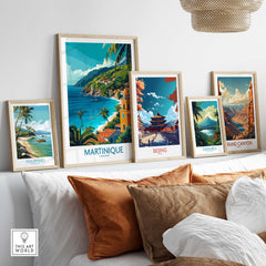 Martinique Poster part of our best collection or travel posters and prints - This Art World