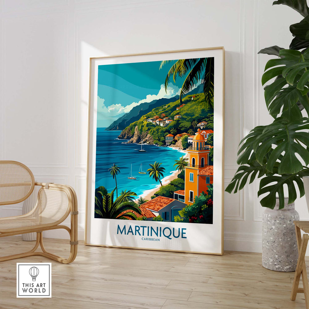 Martinique Poster part of our best collection or travel posters and prints - This Art World