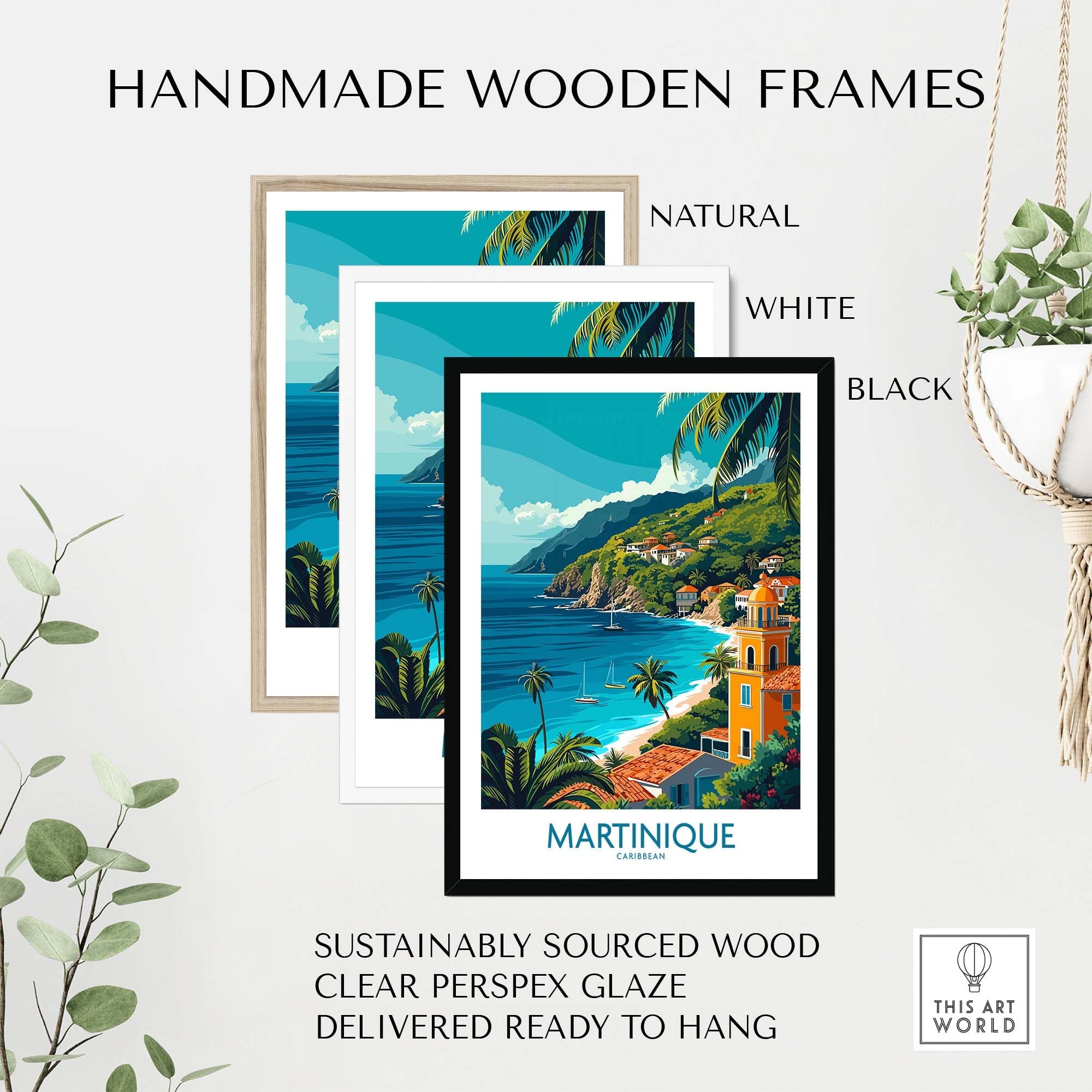 Martinique Poster part of our best collection or travel posters and prints - This Art World