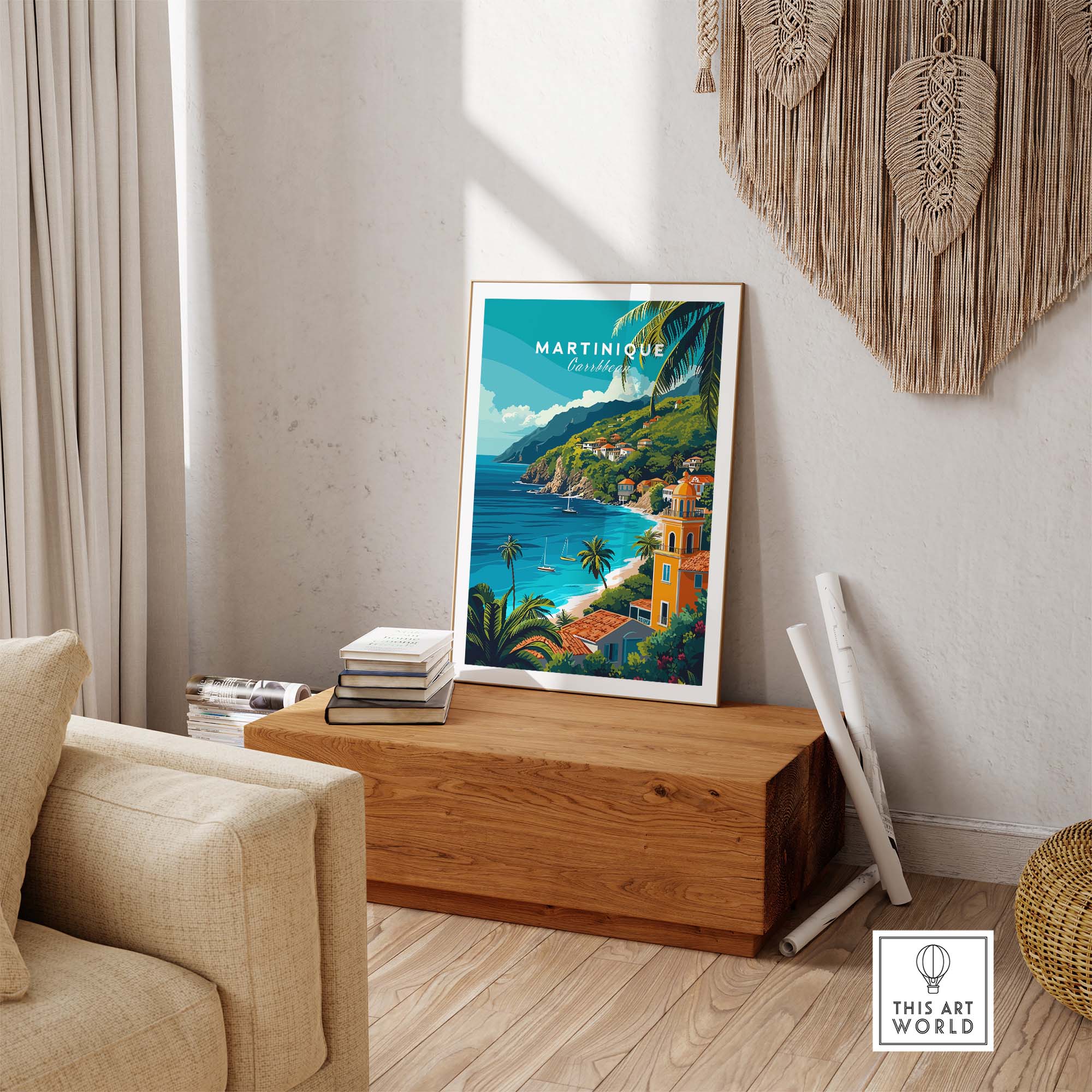 Martinique Print part of our best collection or travel posters and prints - This Art World