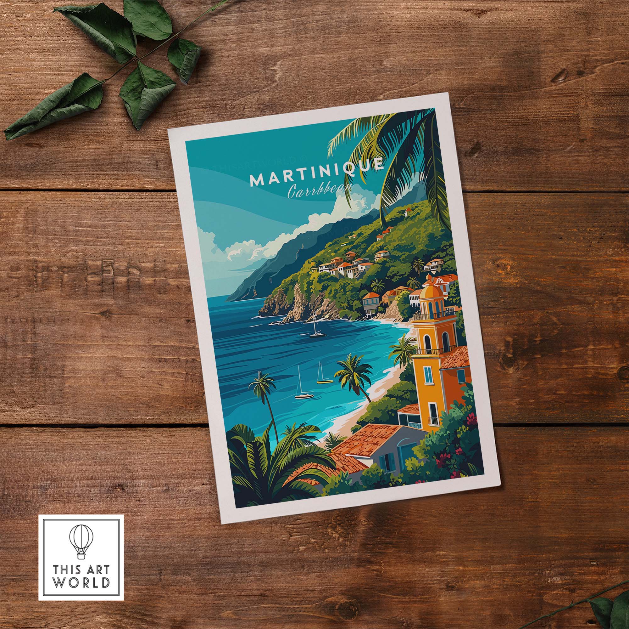 Martinique Print part of our best collection or travel posters and prints - This Art World
