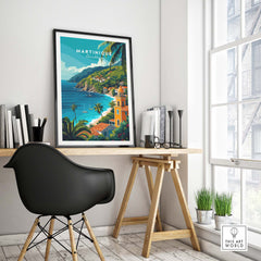 Martinique Print part of our best collection or travel posters and prints - This Art World