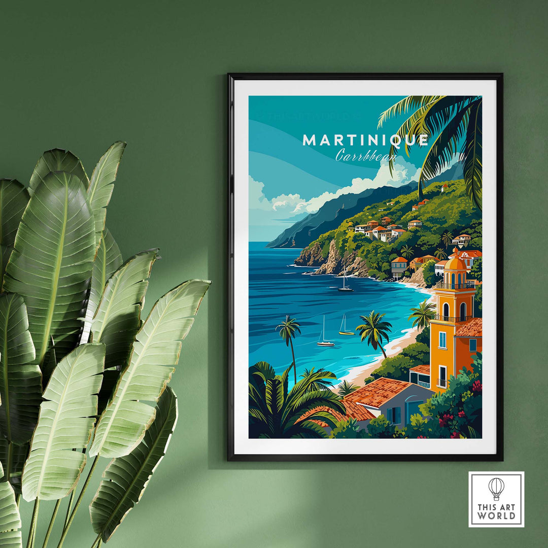 Martinique Print part of our best collection or travel posters and prints - This Art World