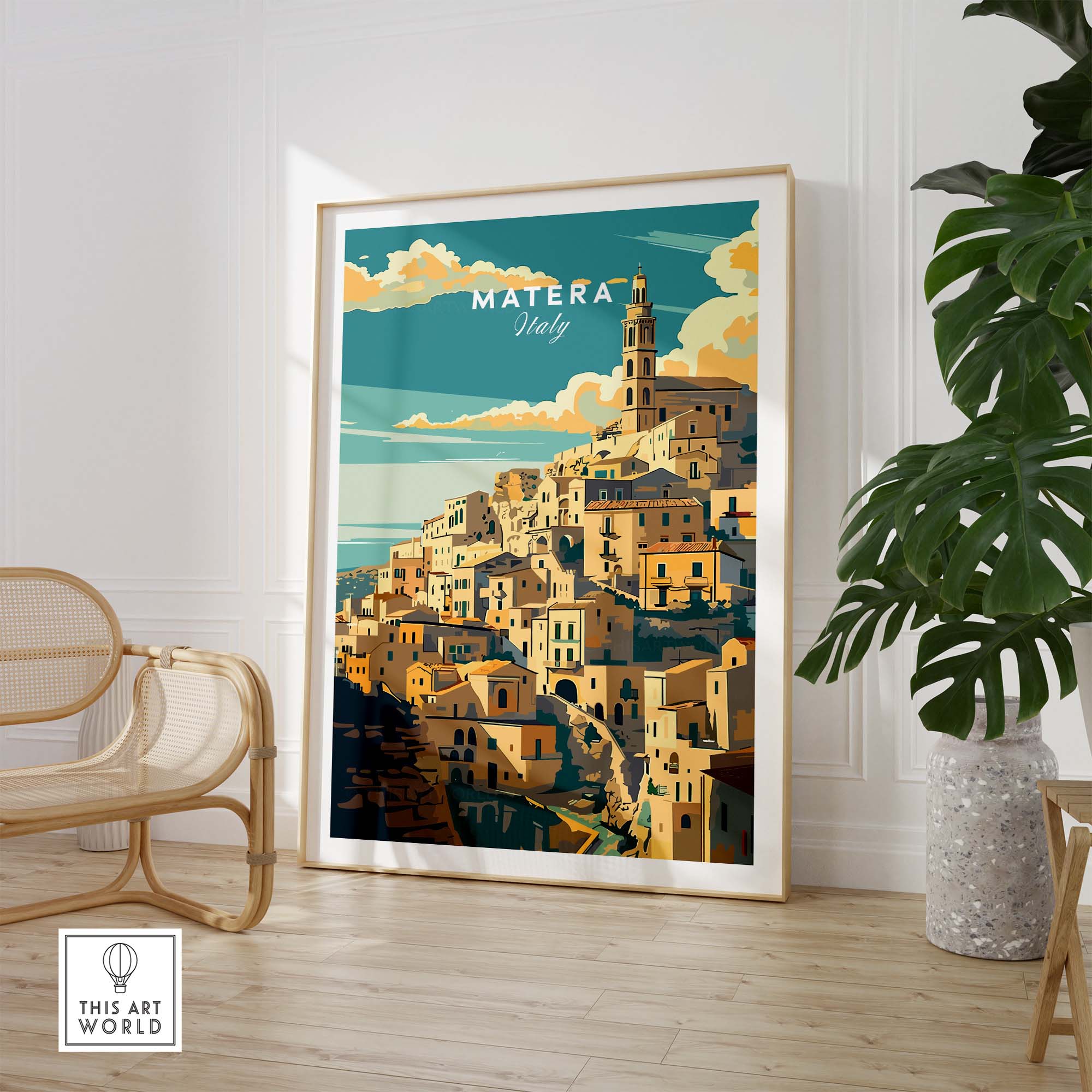 Matera Travel Poster