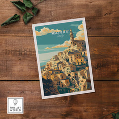 Matera Travel Poster