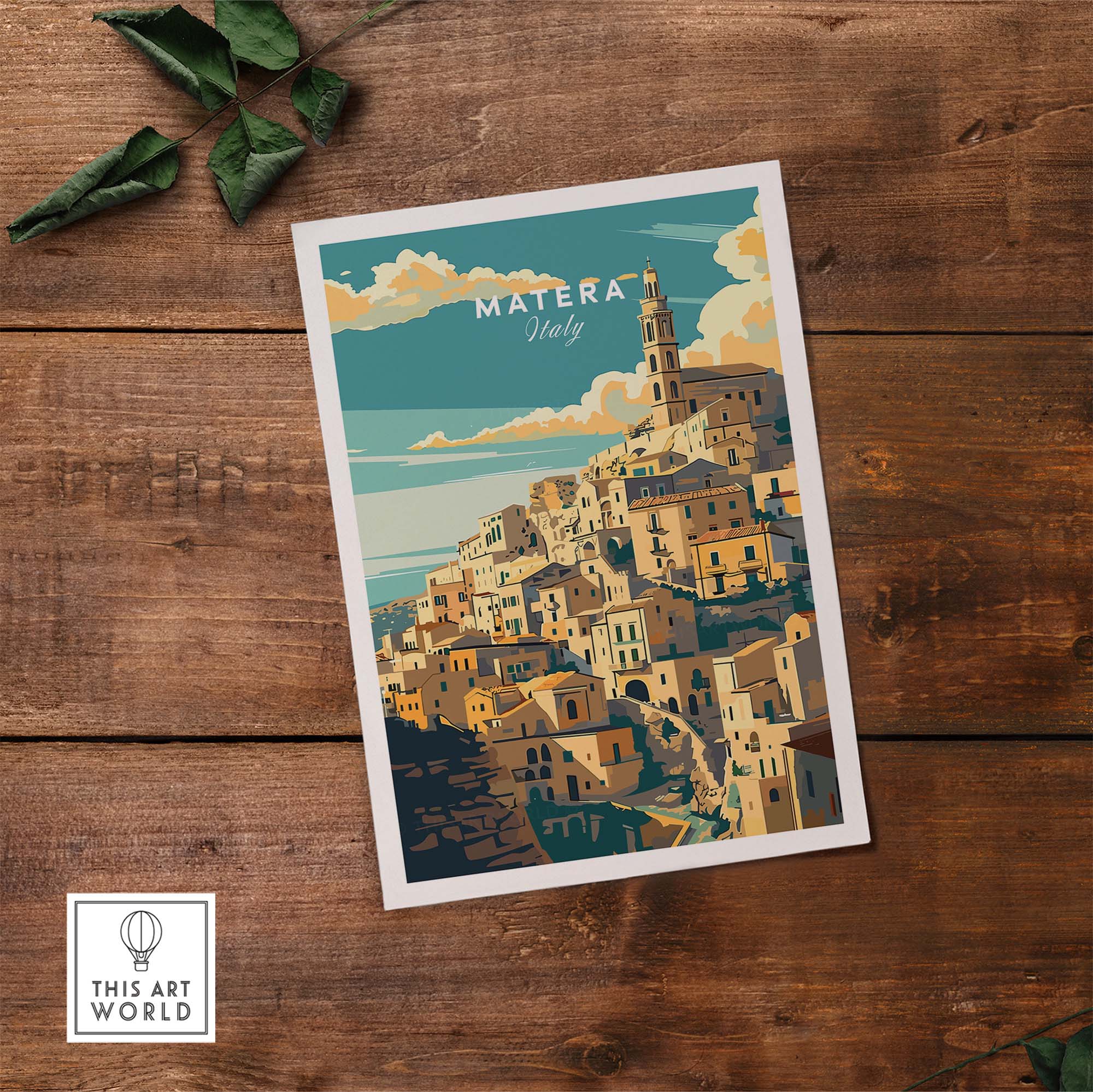 Matera Travel Poster