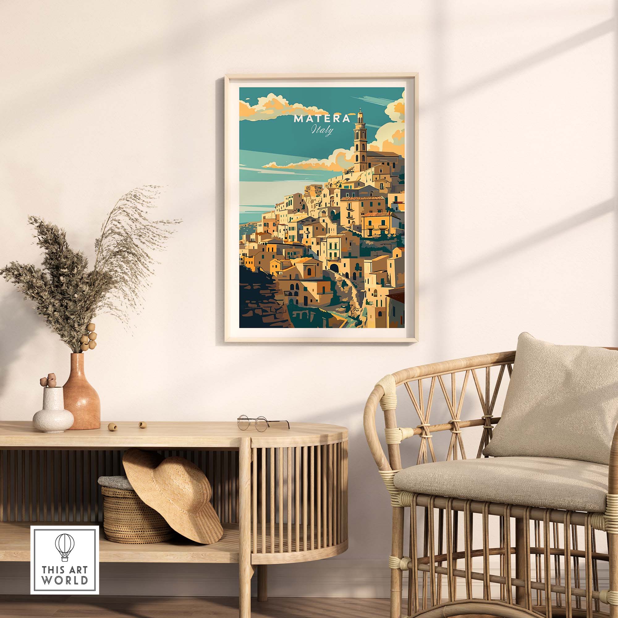 Matera Travel Poster