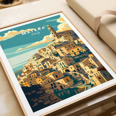Matera Travel Poster
