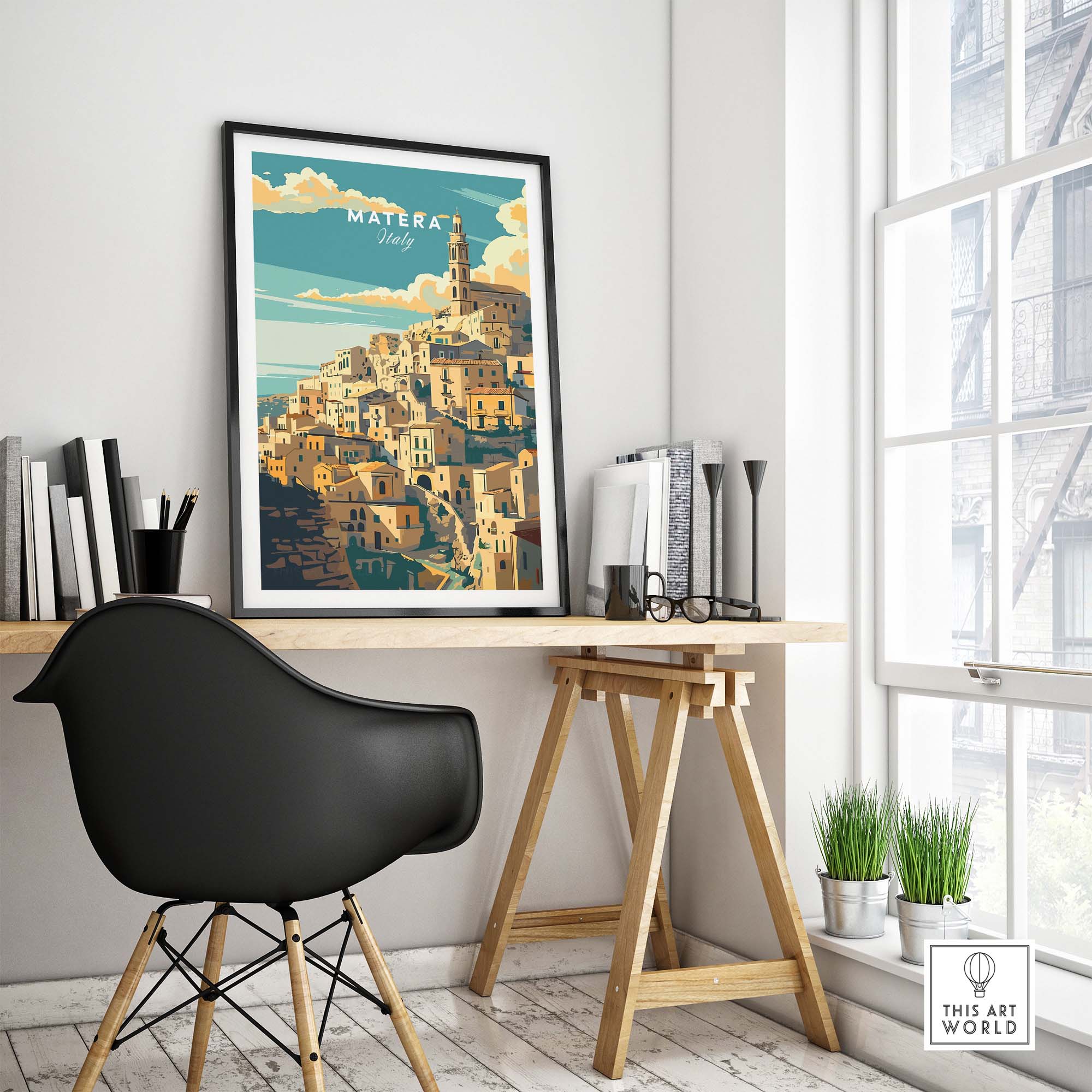 Matera Travel Poster