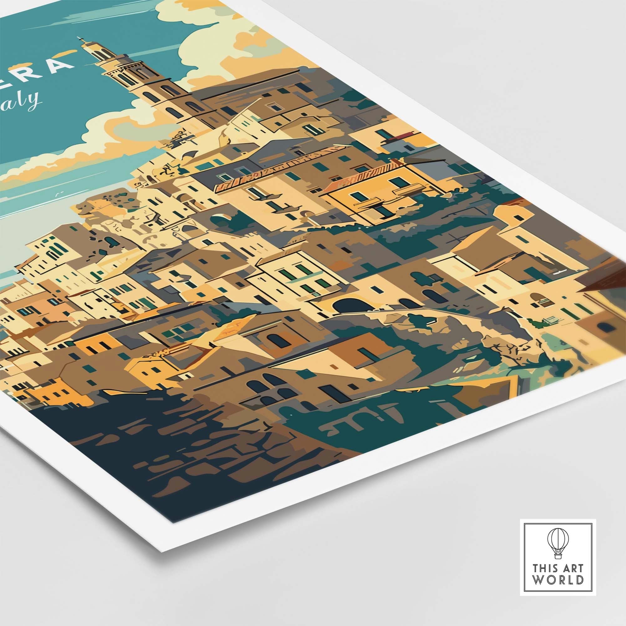 Matera Travel Poster