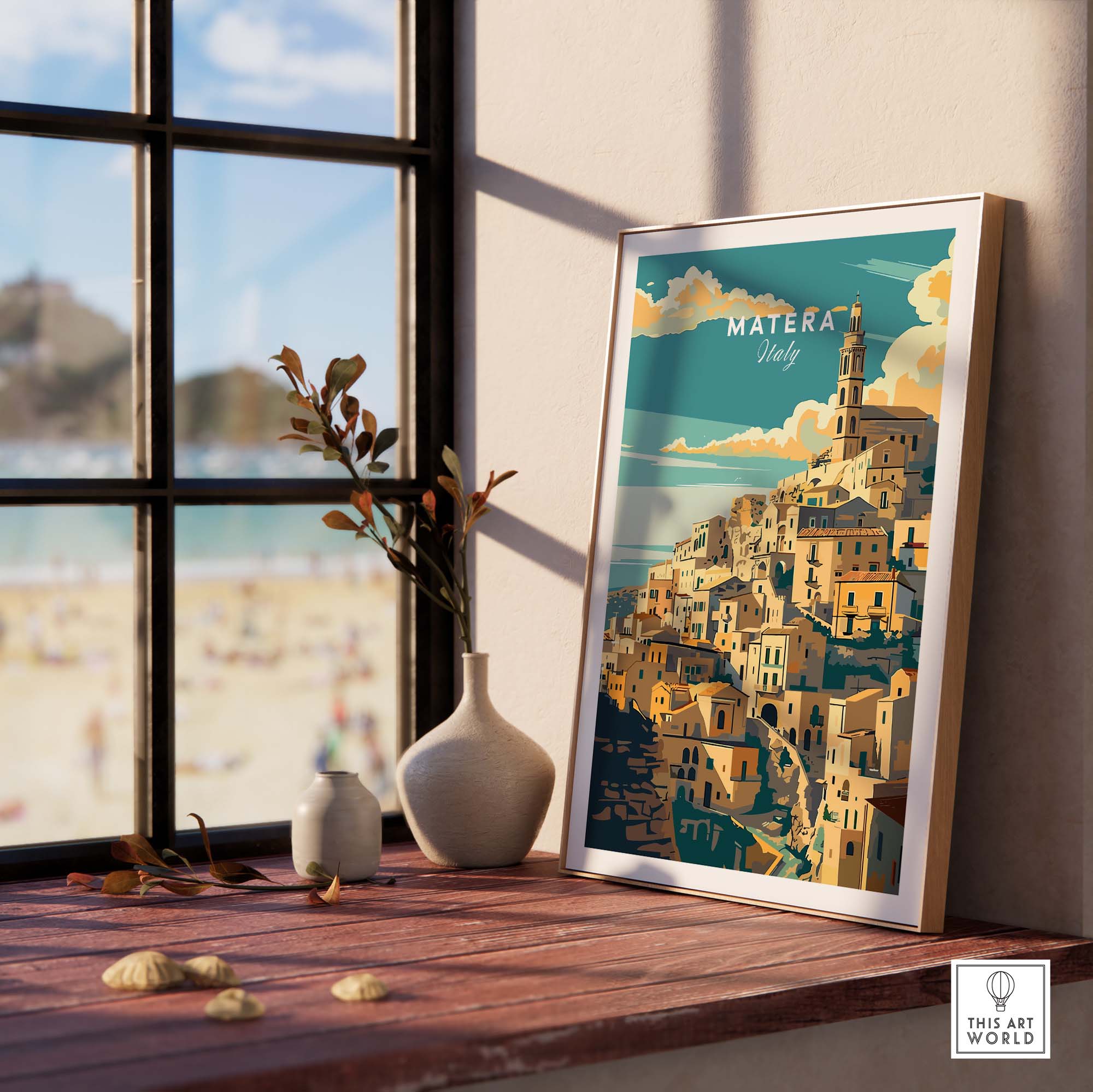 Matera Travel Poster
