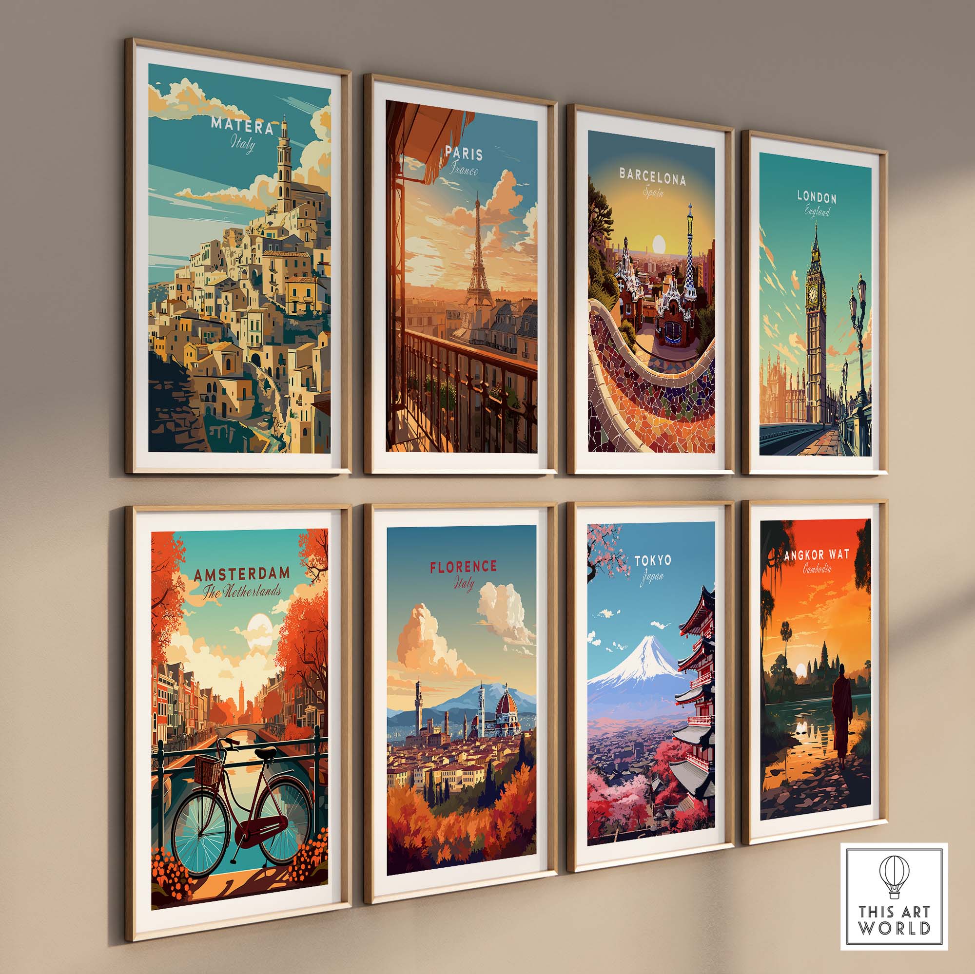 Matera Travel Poster