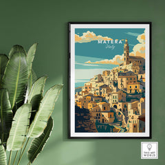 Matera Travel Poster
