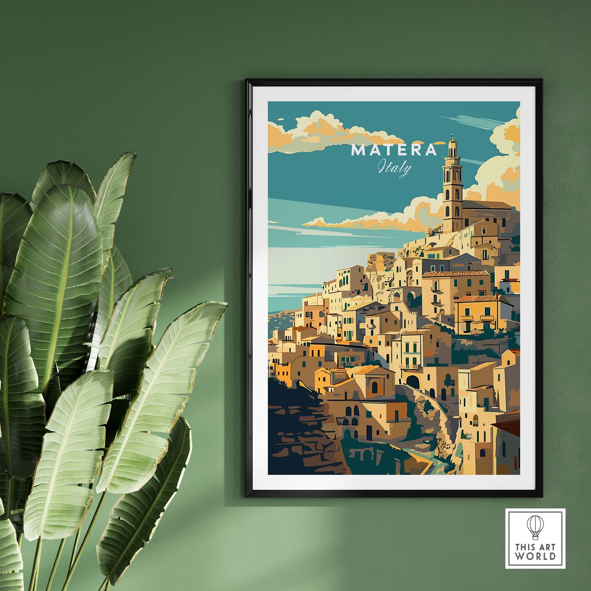 Matera Travel Poster