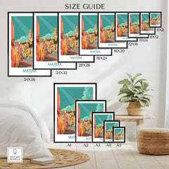Matera Travel Print Italy