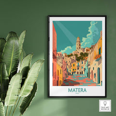 Matera Travel Print Italy
