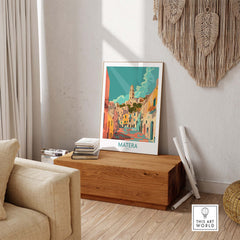 Matera Travel Print Italy