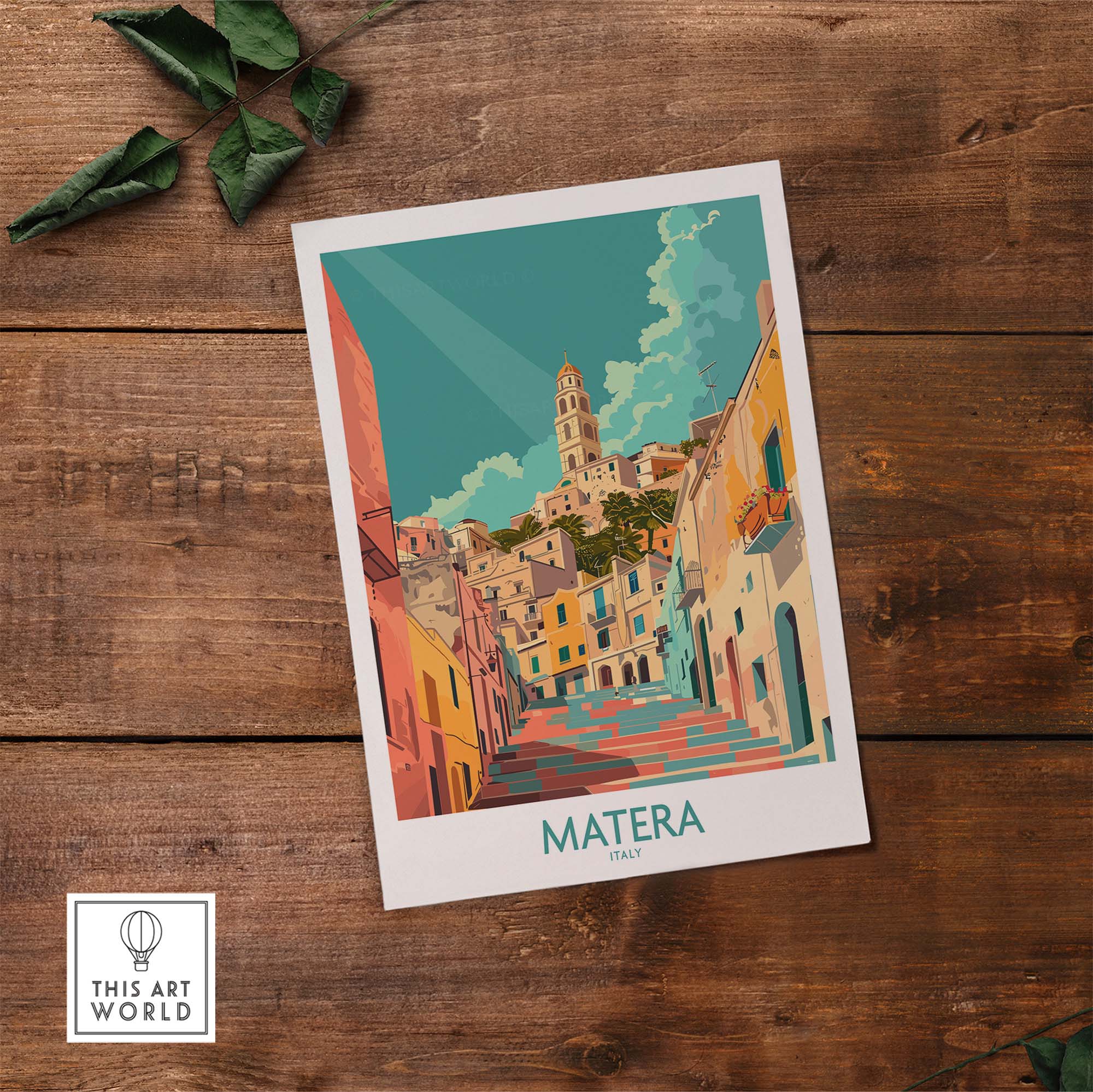 Matera Travel Print Italy