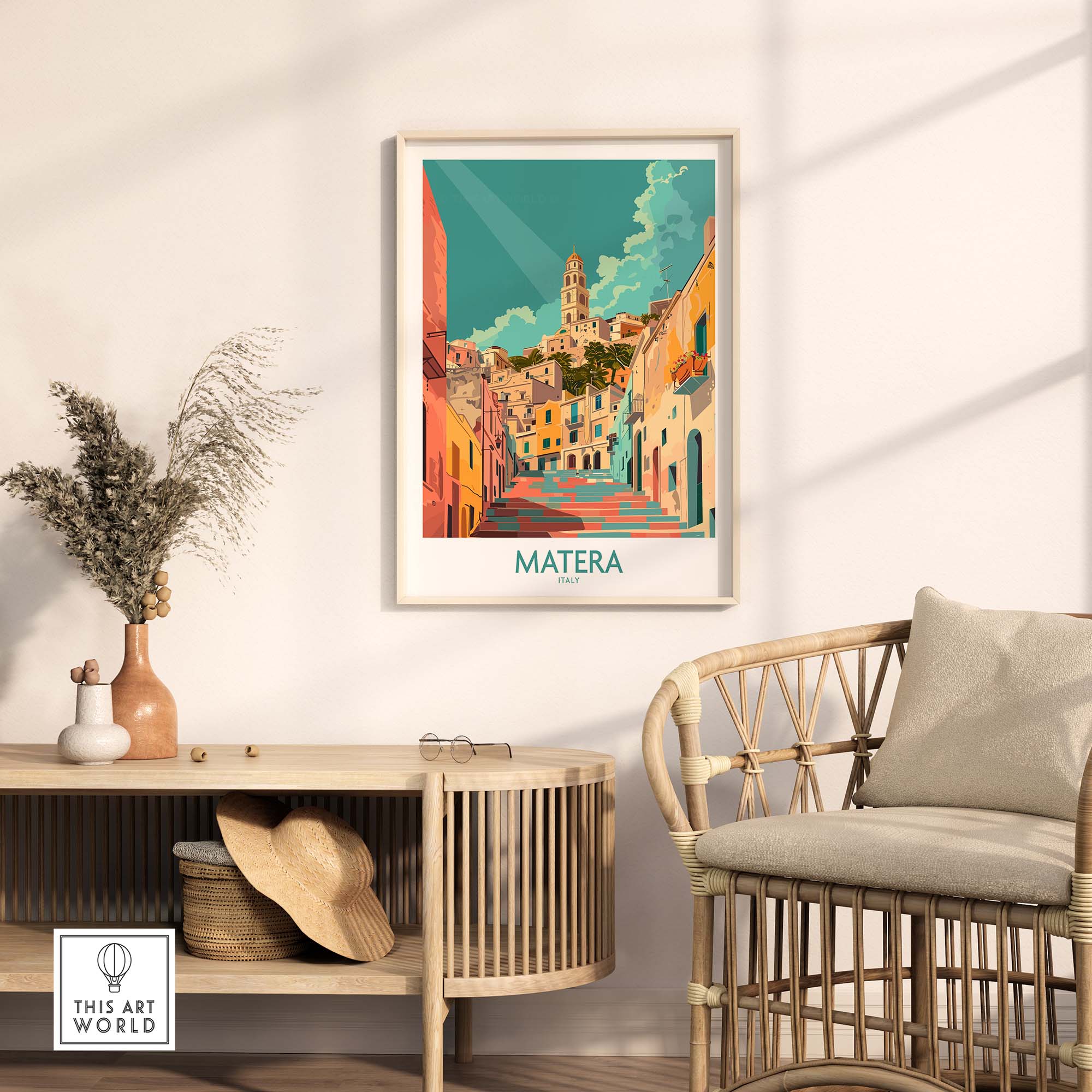 Matera Travel Print Italy