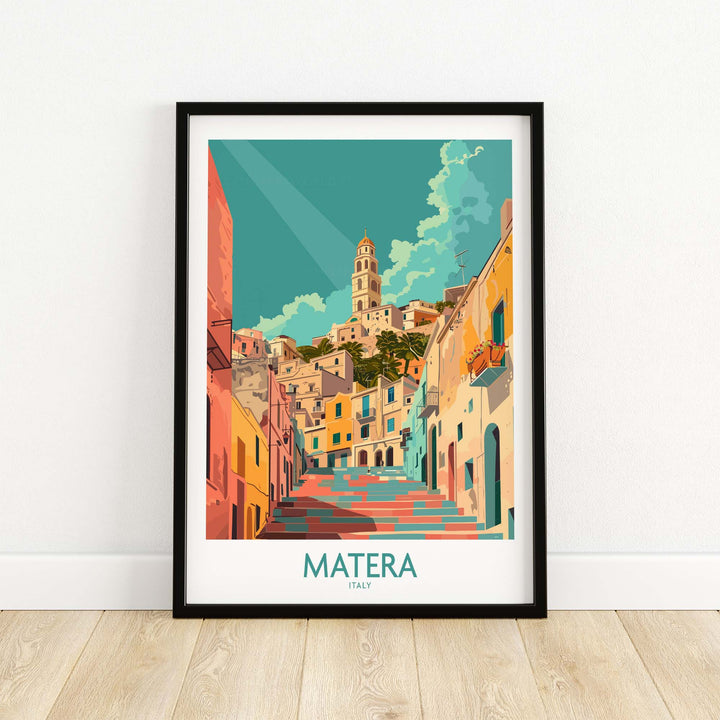 Matera Travel Print Italy