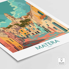 Matera Travel Print Italy