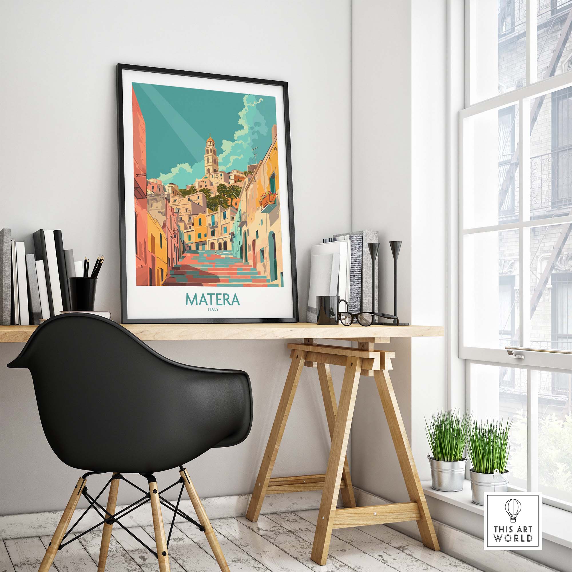 Matera Travel Print Italy