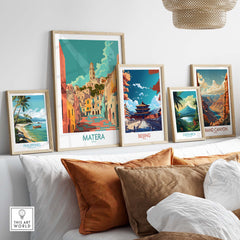 Matera Travel Print Italy