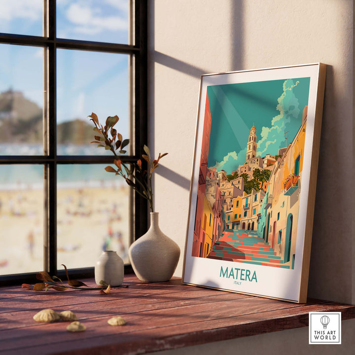 Matera Travel Print Italy