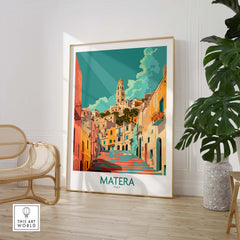 Matera Travel Print Italy