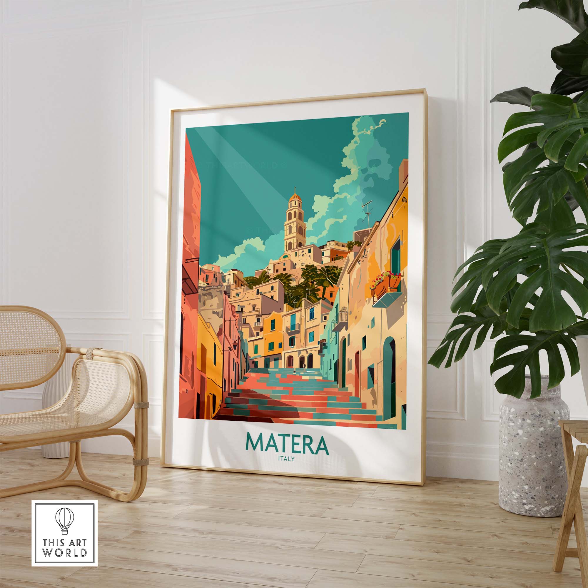 Matera Travel Print Italy