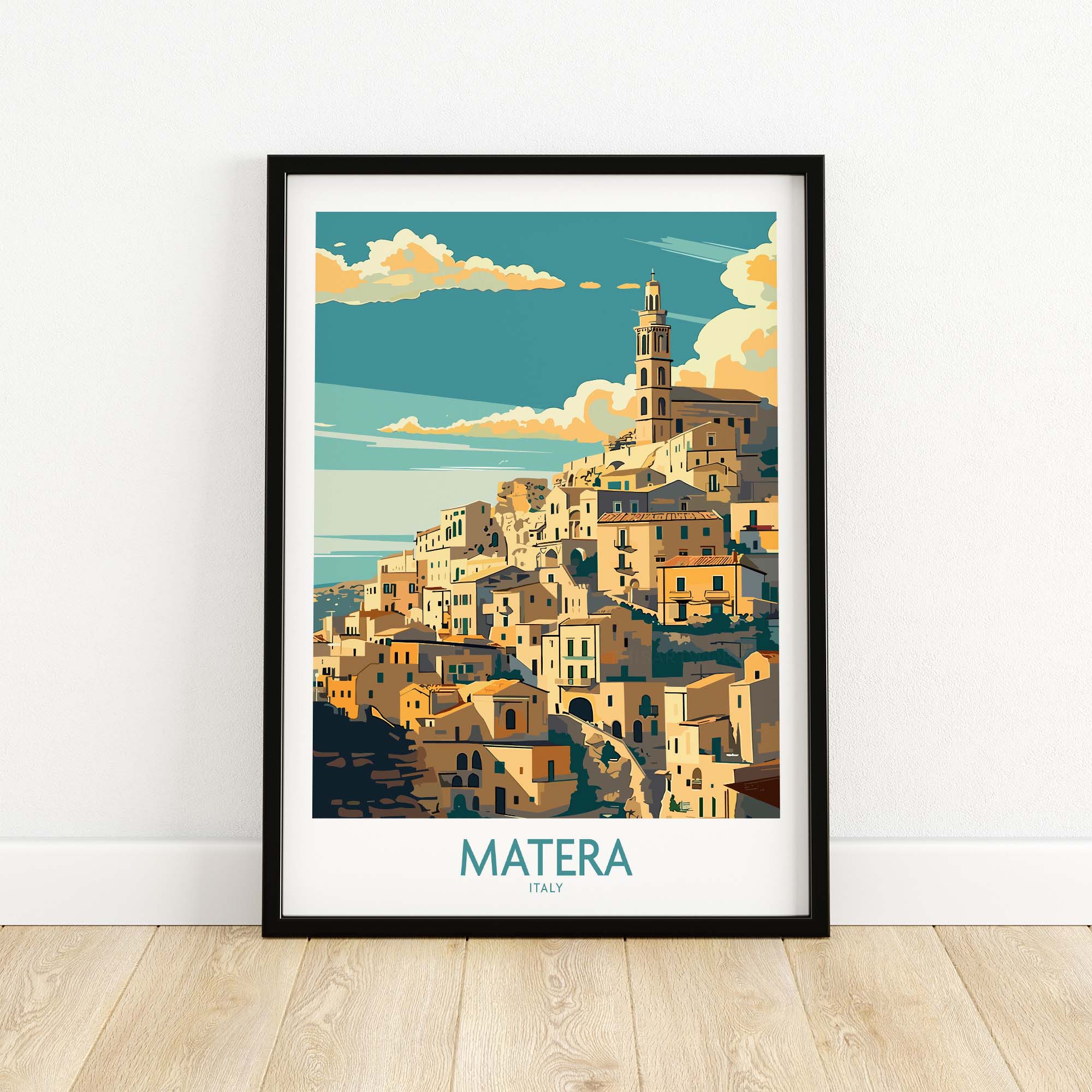 Matera Wall Art - Captivating Travel Prints for an Elevated Home Decor showcasing stunning architecture in Italy.