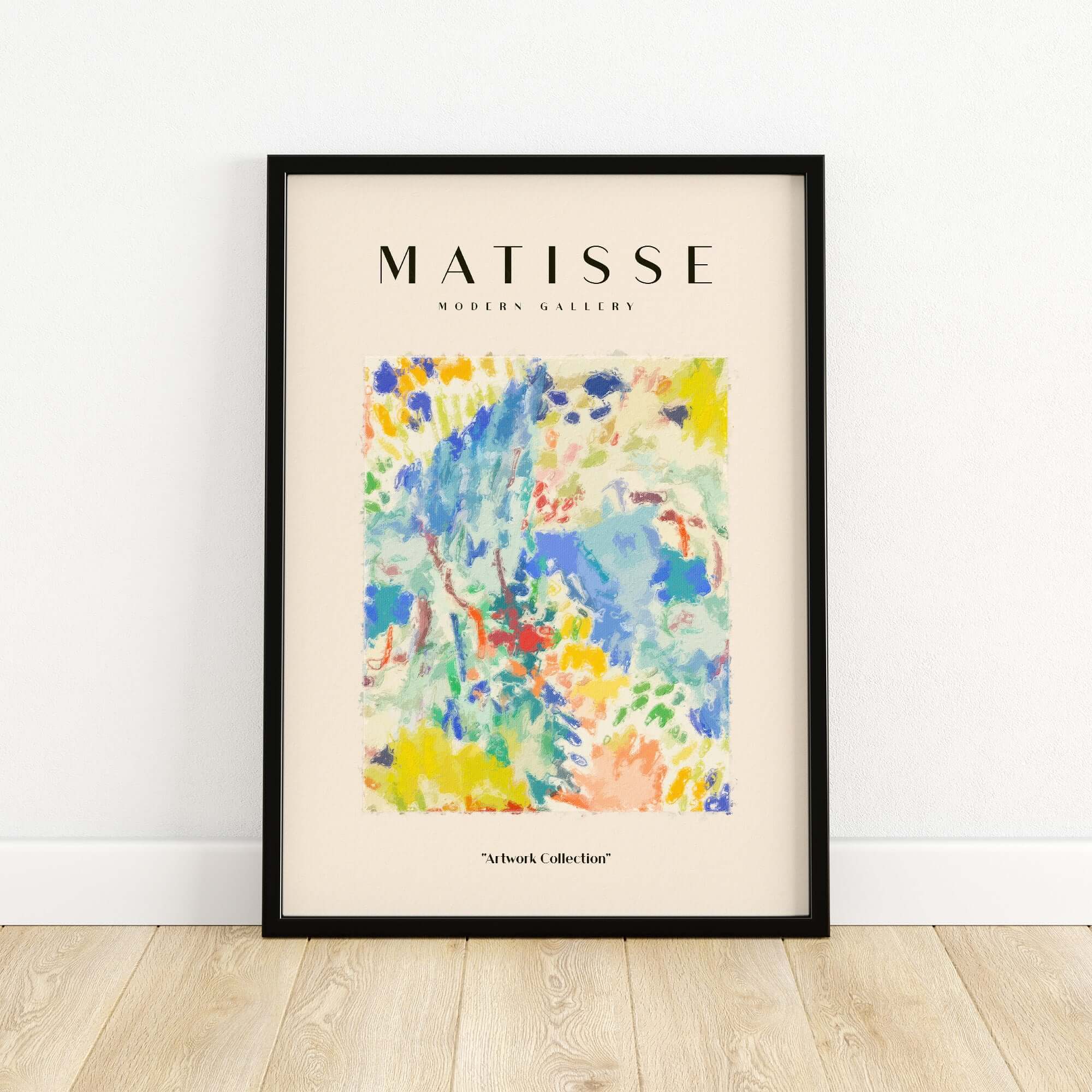 Matisse Art Prints - Abstract Vibrant Landscape Painterly Poster showcasing vibrant colors and dynamic brushstrokes.
