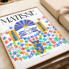 Matisse Apollon 1953 Decorative Cut Out Wall Art Print featuring vibrant colors and floral motifs.