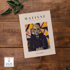 Matisse Art Prints - Portrait Man in Suit Geometric Wall Art featured on a modern gallery cover.
