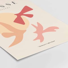Matisse Art Prints - Abstract Birds Sun Shapes Poster featuring bold colors and abstract shapes in a minimalist design.