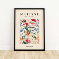 Matisse Art Prints - Abstract Expressive Swirls Colors Wall Art featuring vibrant textures and swirls in a framed display.