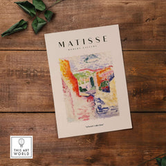 Matisse Art Prints - Abstract Fauvist Poster showcasing colorful abstract wall art with textured style.