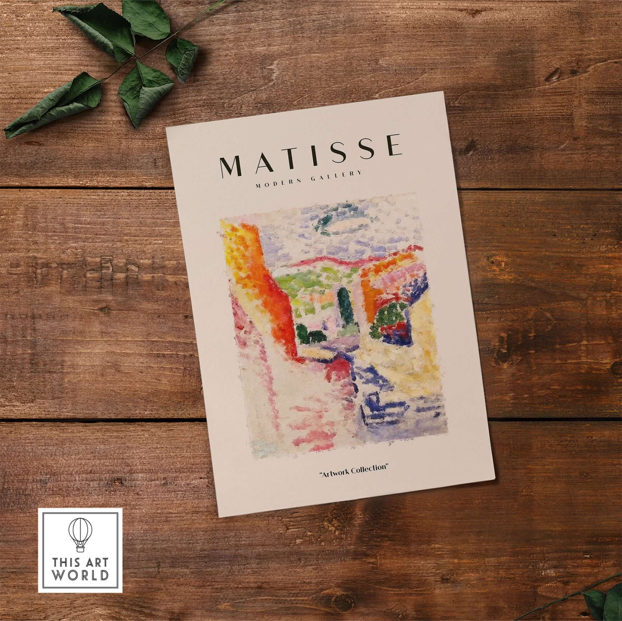 Matisse Art Prints - Abstract Fauvist Poster showcasing colorful abstract wall art with textured style.