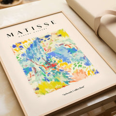 Matisse Art Prints - Abstract Vibrant Landscape Painterly Poster featuring a colorful abstract art design.