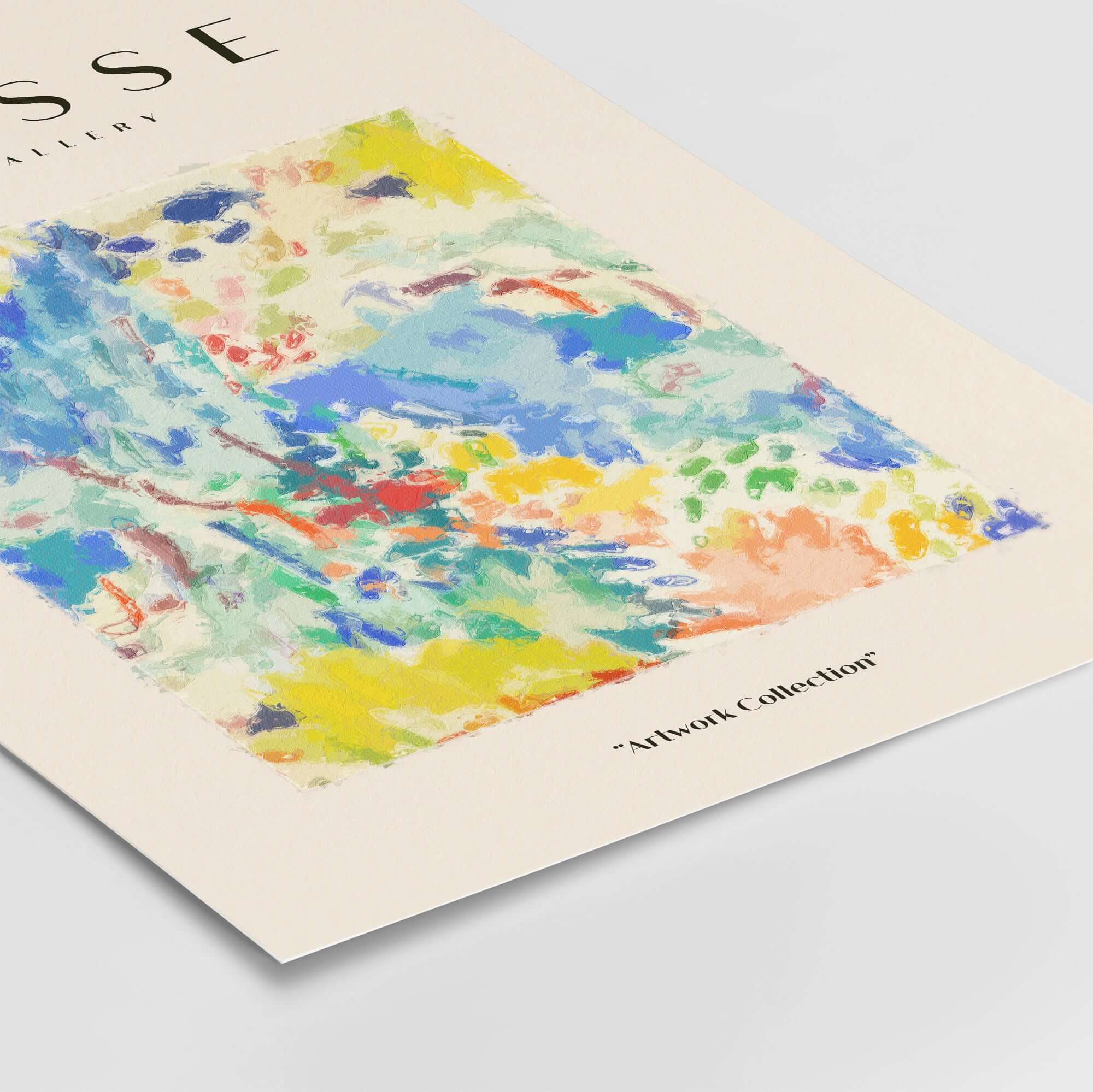 Matisse Art Prints - Abstract Vibrant Landscape Painterly Poster featuring colorful abstract brushstrokes in a vibrant art print.