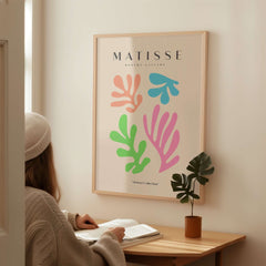 Matisse Art Prints - Colorful Abstract Cut Outs Wall Art featuring playful shapes in vibrant colors.