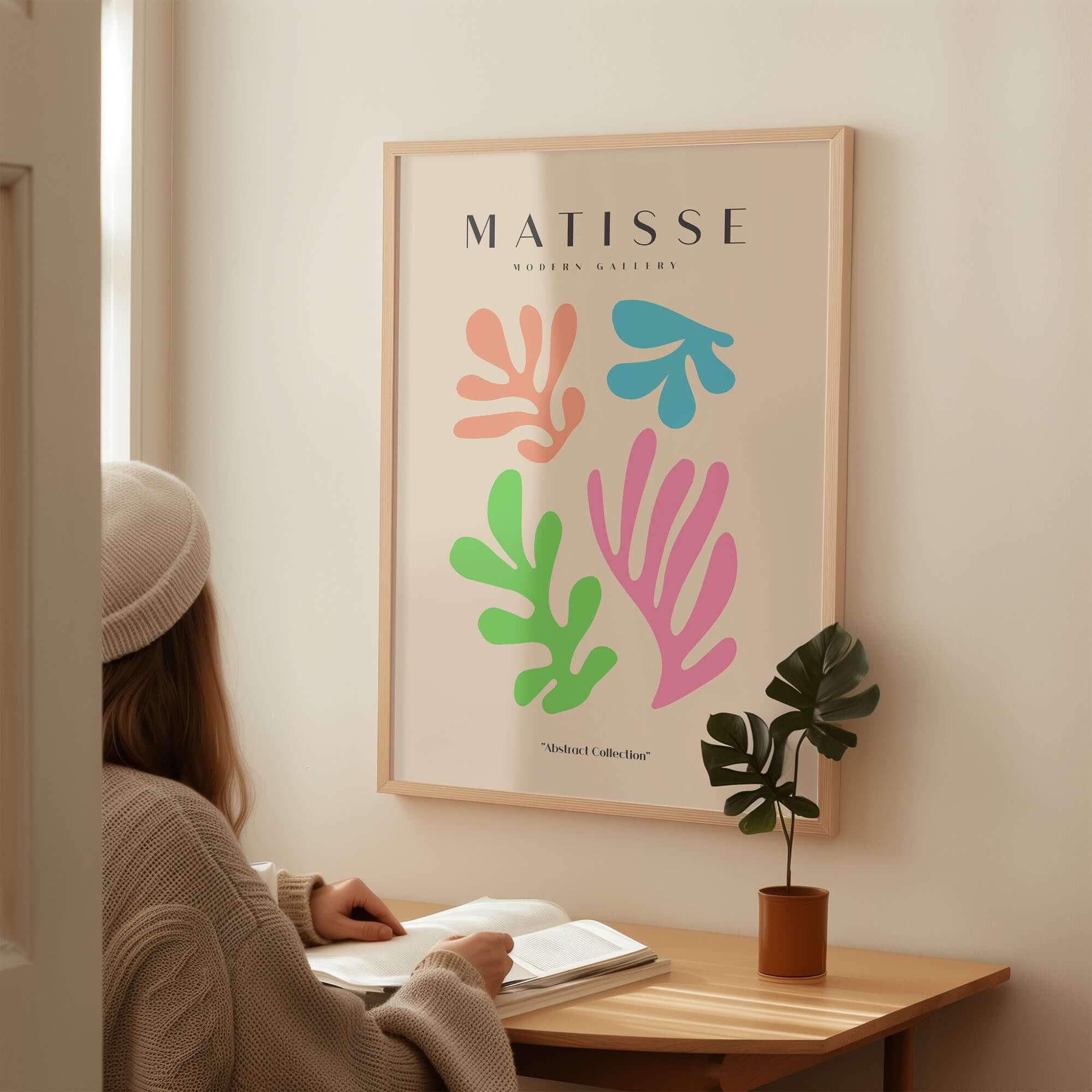 Matisse Art Prints - Colorful Abstract Cut Outs Wall Art featuring playful shapes in vibrant colors.