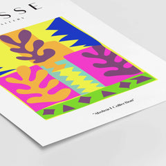 Matisse Art Prints - Colorful Abstract Leaves Blocks Wall Art featuring vibrant abstract shapes and colors.