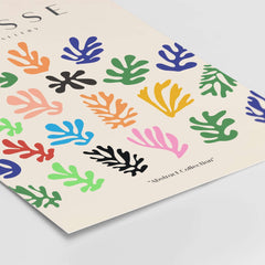 Matisse Art Prints - Colorful Abstract Shapes Scatter Print showcasing vibrant organic shapes in bold colors.