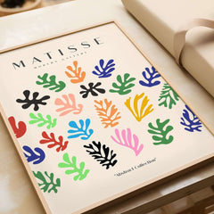 Matisse Art Prints - Colorful Abstract Shapes Scatter Print featuring vibrant abstract shapes in multiple colors