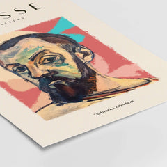 Matisse Art Prints - Expressive Self Portrait Poster showcasing a bearded man's portrait with bold colors.