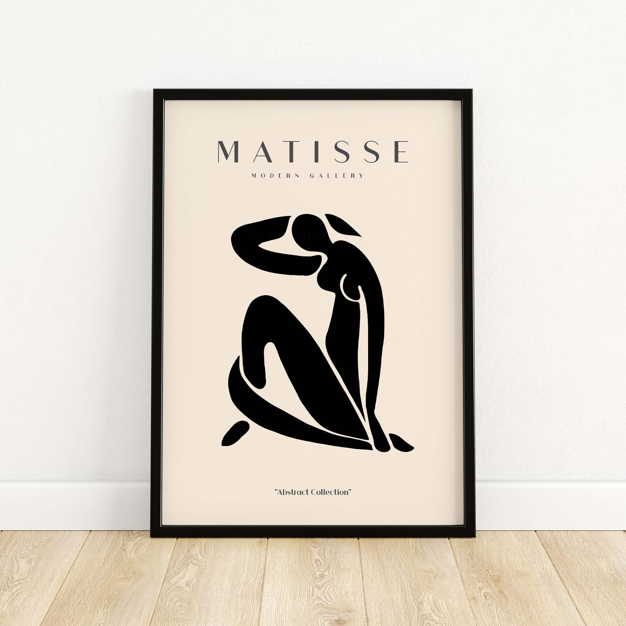 Matisse Art Prints - Figurative Lady Poster Art featuring an abstract silhouette of a seated woman.