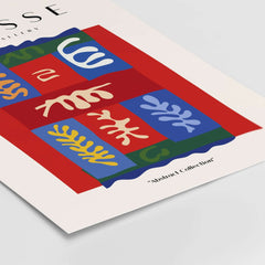 Matisse Art Prints - Patchwork Shapes Composition Poster featuring colorful abstract patterns and botanical designs.