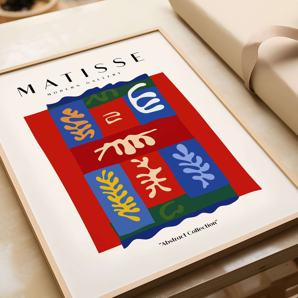 Matisse Art Prints - Patchwork Shapes Composition Poster featuring colorful block arrangement and abstract designs.